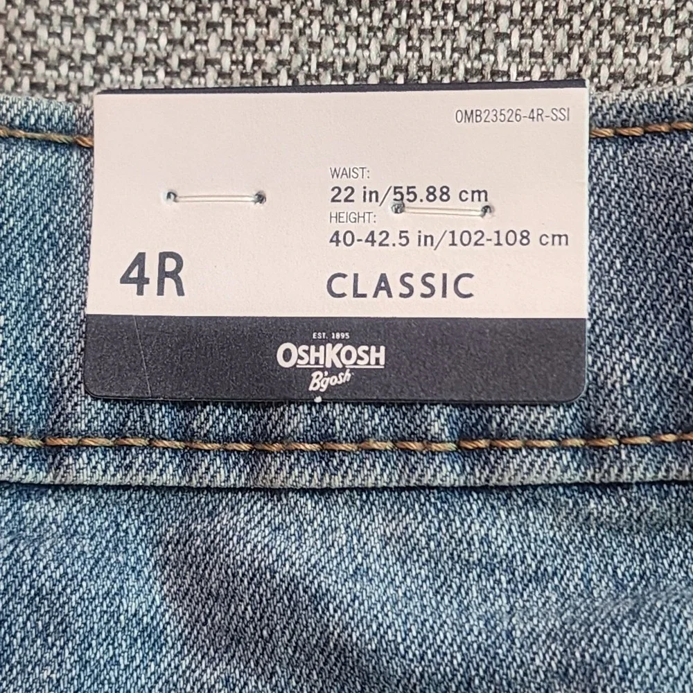 OshKosh B'gosh Classic Jeans Kids 4R Blue Denim Straight Leg Unisex